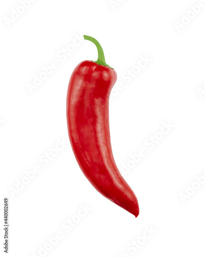 Chili pepper isolated on white background. Fresh spicy vegetables.