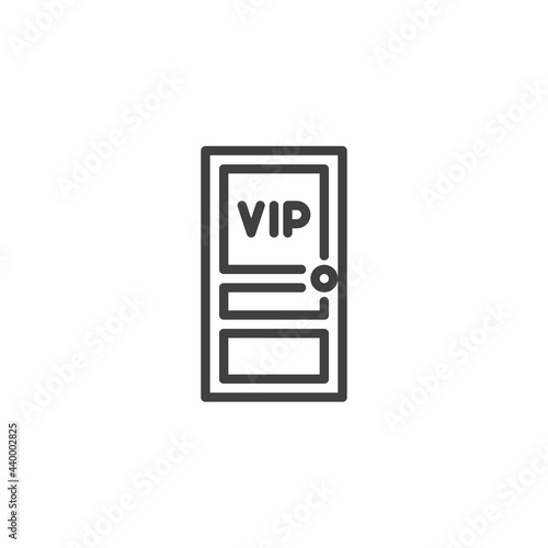 VIP entrance line icon
