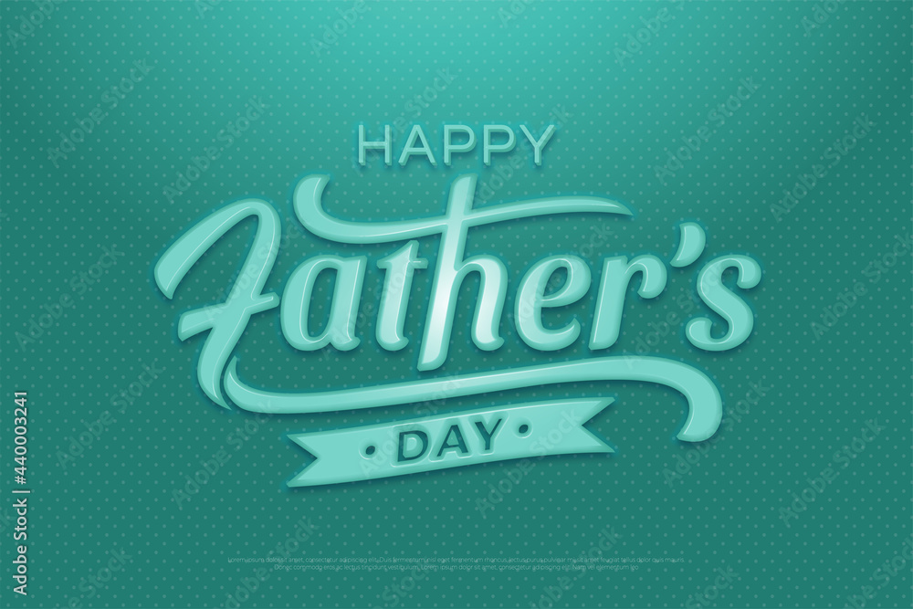 Happy Father's Day Isolated Vector Calligraphy Text Illustration Happy Father's Day Isolated Vector Calligraphy Text Illustration