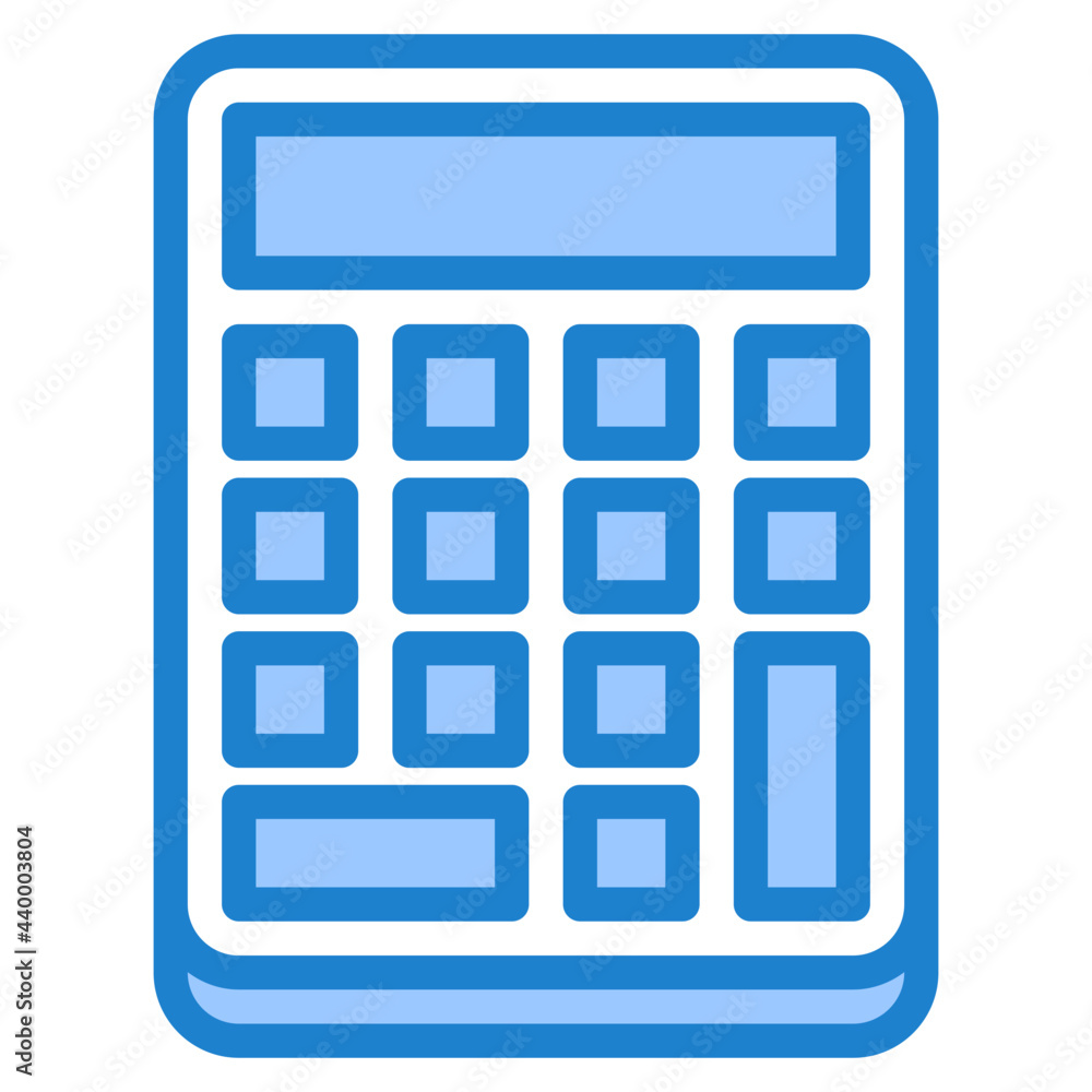 calculator blue style icon calculator blue style icon