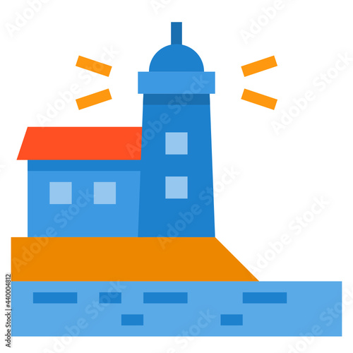 Lighthouse flat icon
