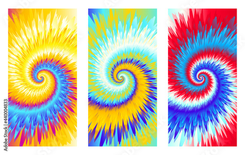 Abstract festive colorful background, Bright multicolor Tie Dye pattern photo