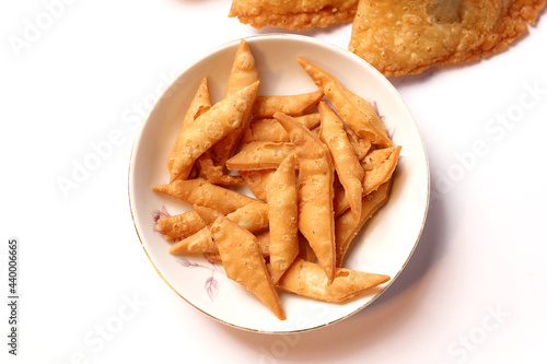 Salty Namak Para is an Indian, Pakistani and Bangladeshi Snack Bakery Food, Which is Crispy and Flaky.