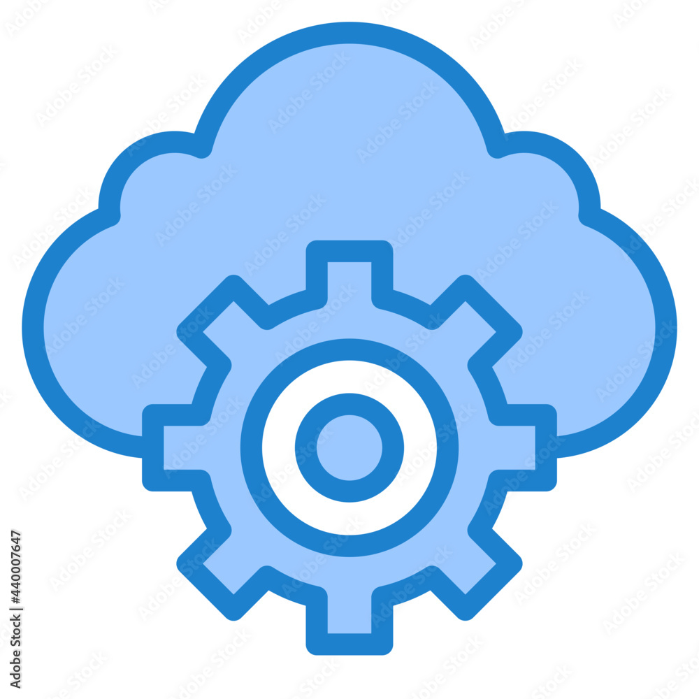 cloud blue style icon cloud blue style icon
