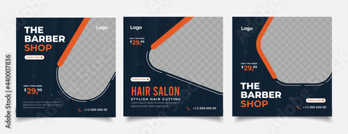 Instagram posts collection for barber shop business