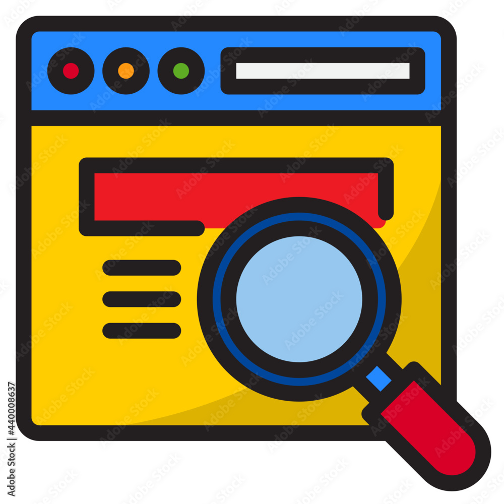 search color line style icon search color line style icon