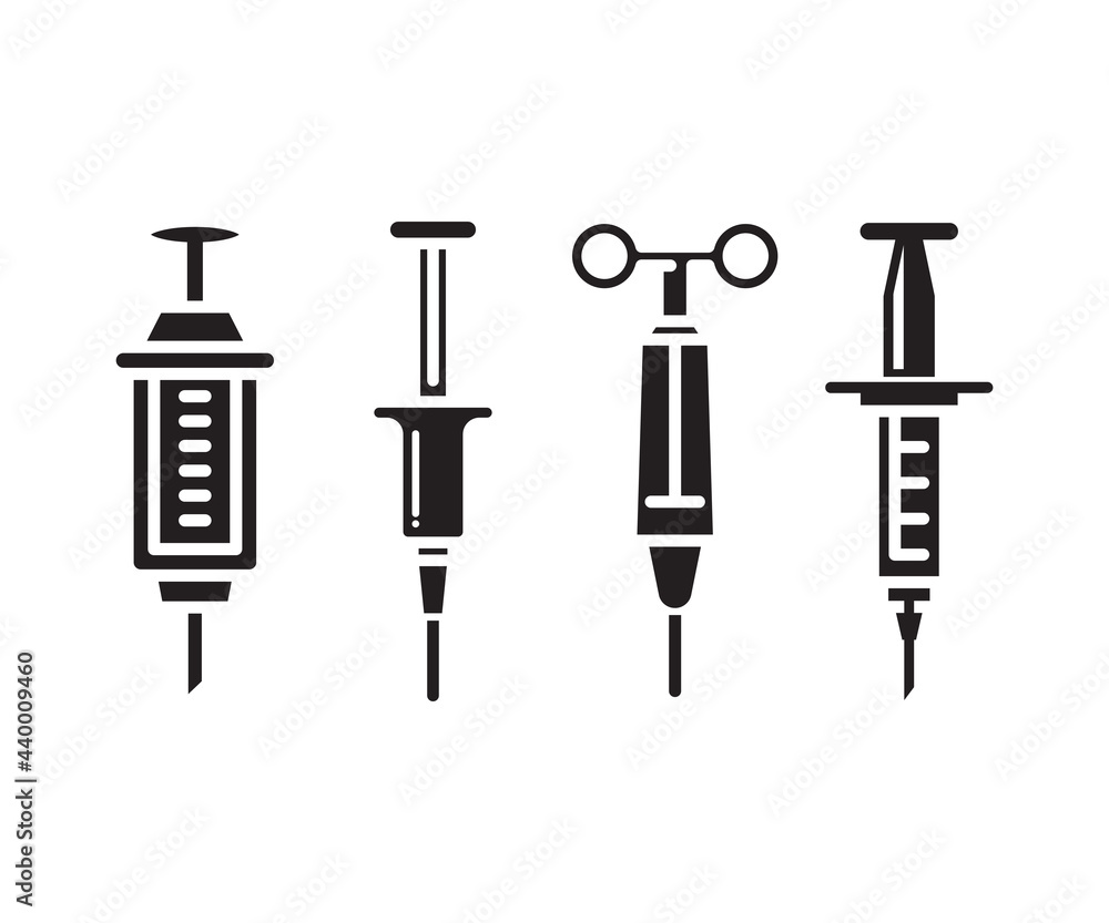 syringe icons set vector illustration syringe icons set vector illustration