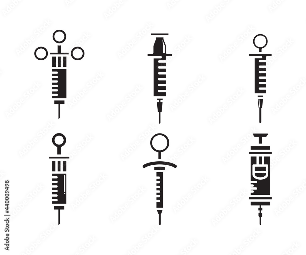 syringe icons set vector illustration syringe icons set vector illustration