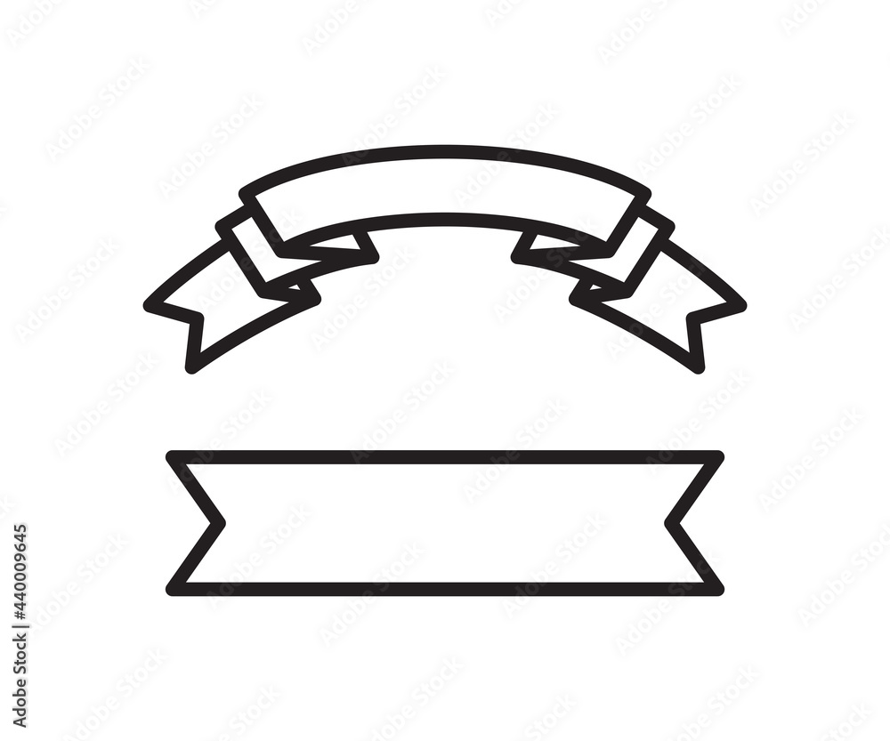 ribbon banner label and award badge symbol vector illustration ribbon banner label and award badge symbol vector illustration