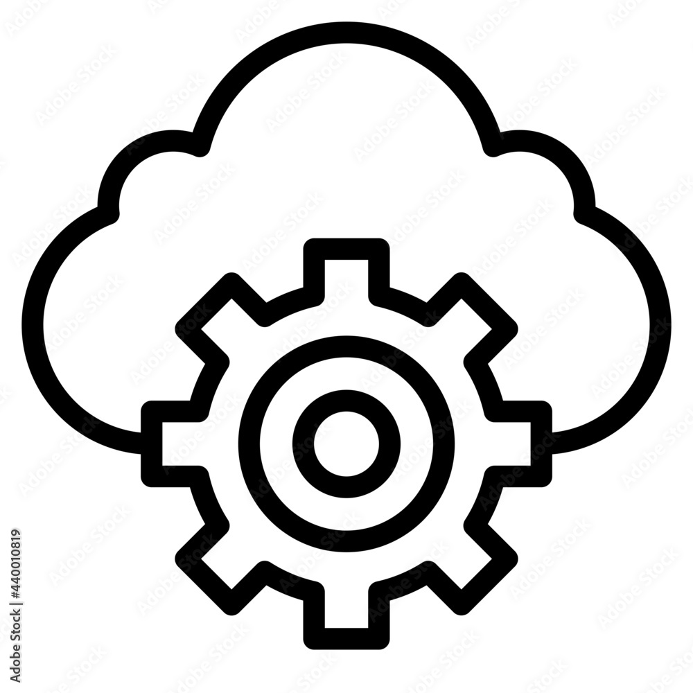 cloud outline style icon cloud outline style icon