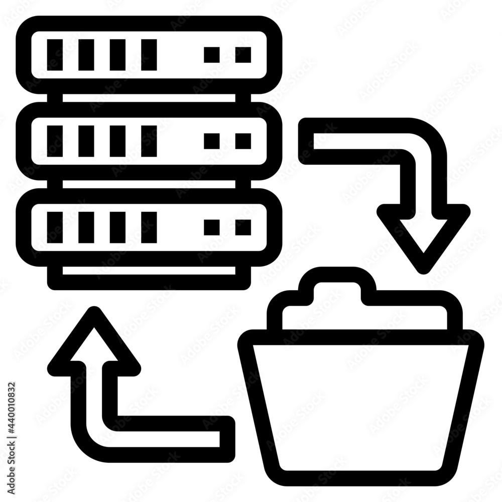 data outline style icon data outline style icon