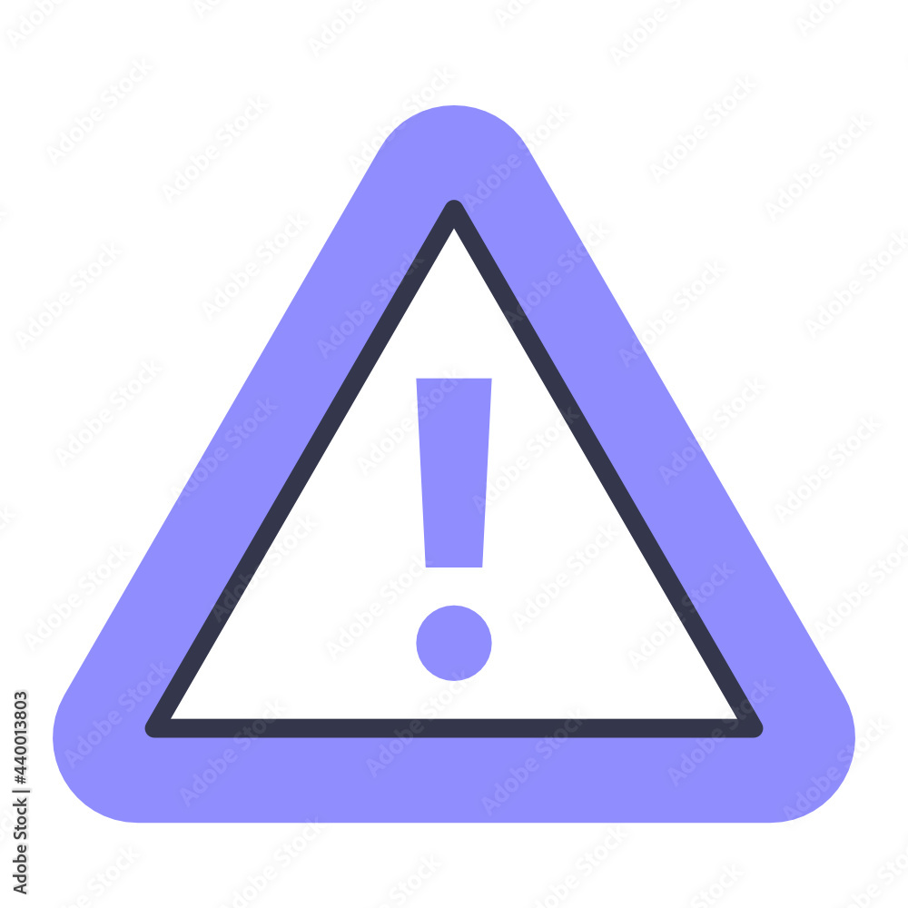 Colored line caution icon Colored line caution icon