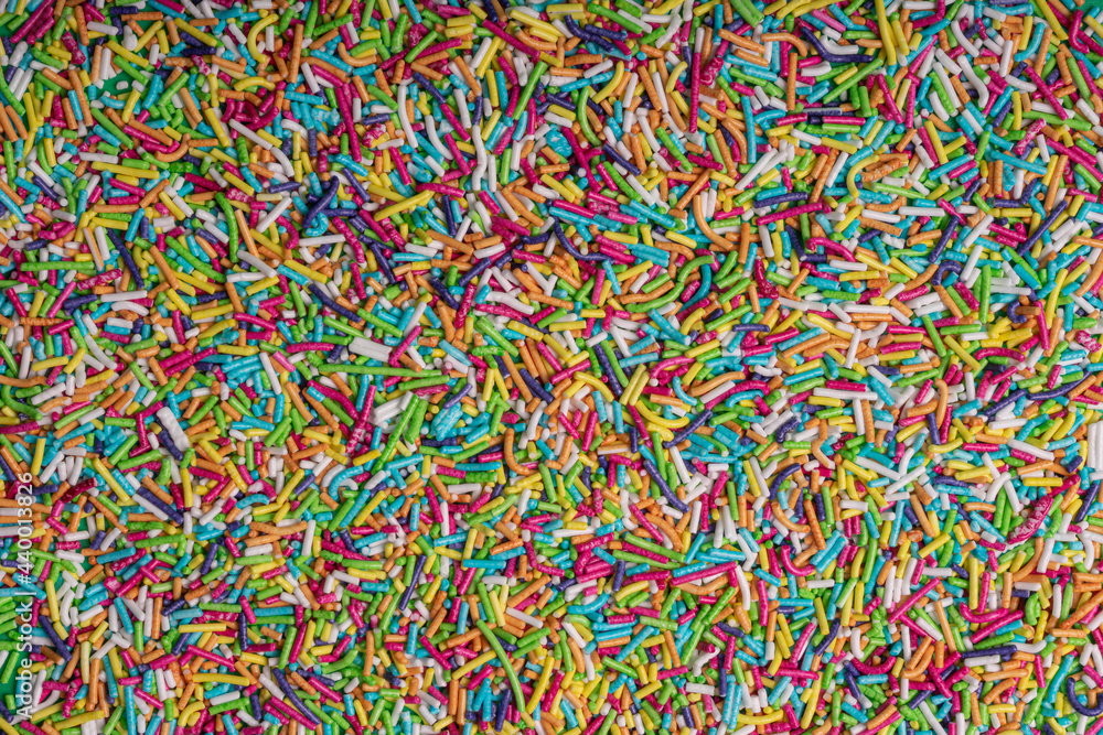 Rainbow Colored Sprinkles Background