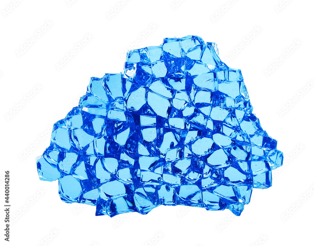 Fototapeta premium Shattered glass pattern macro shot