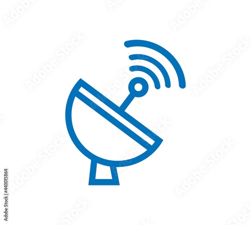 Radio antenna icon. Radio antenna design concept from Communication collection. Simple element vector illustration on white background.