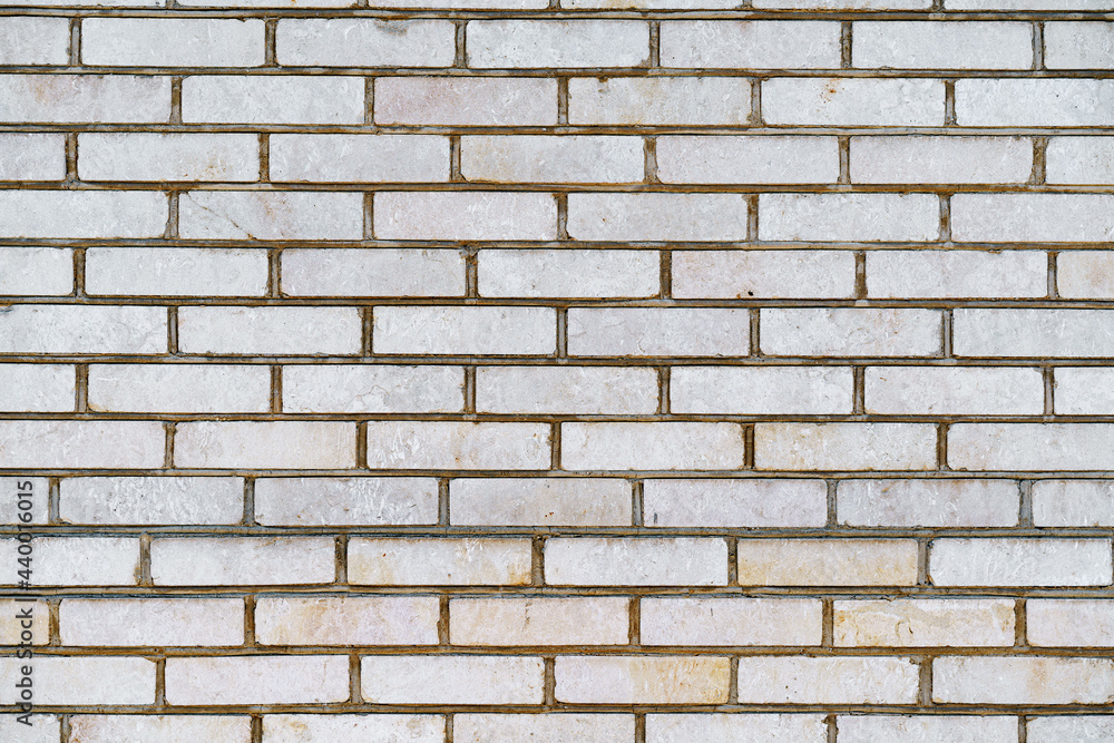 White old brick wall background, copy space White old brick wall background, copy space