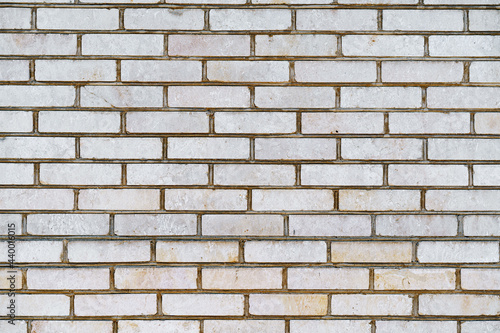 White old brick wall background, copy space