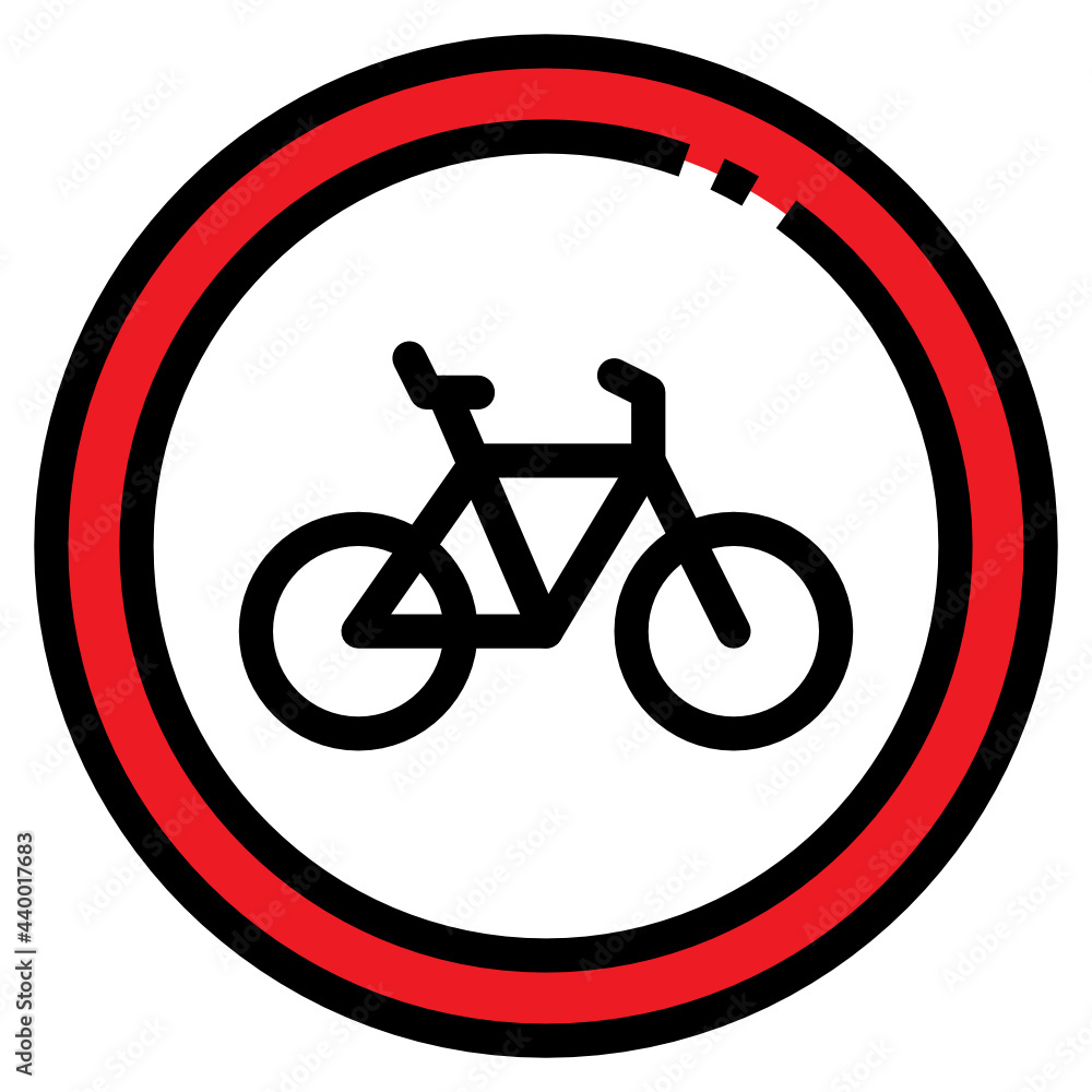 Fototapeta premium bike sign