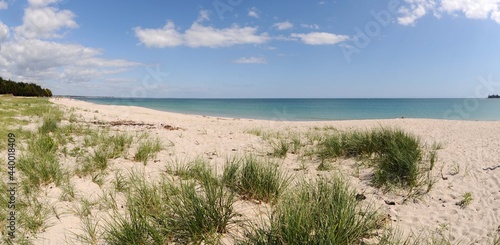 sur la plage de tudy à l'île tudy en Finistère Bretagne France 