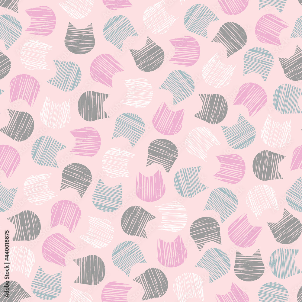 cats pattern color