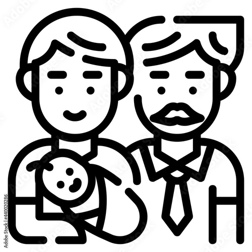 adoption outline icon