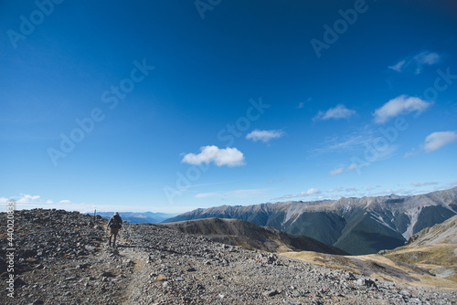 Angelus Hut tracks and routes on Nelson Lakes National Park  New Zealand