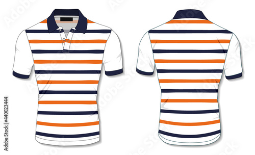 Striped Polo Shirt Template