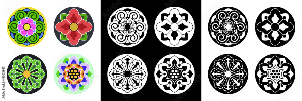 Dan-cheong. Korean traditional temple art. Dan-cheong. Korean traditional temple art.
