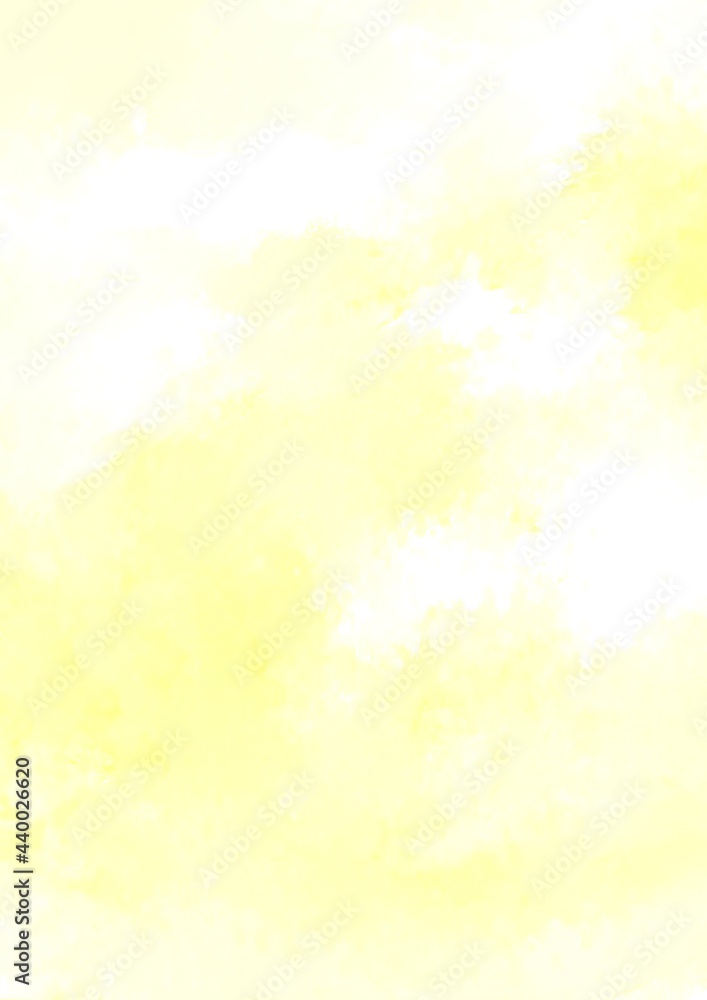 幻想的な黄色の淡い水彩テクスチャ背景