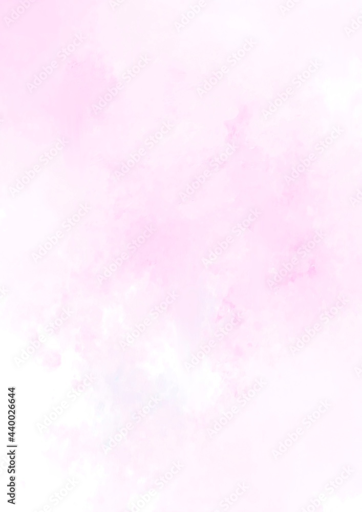 幻想的なピンクのふんふわ水彩テクスチャ背景
