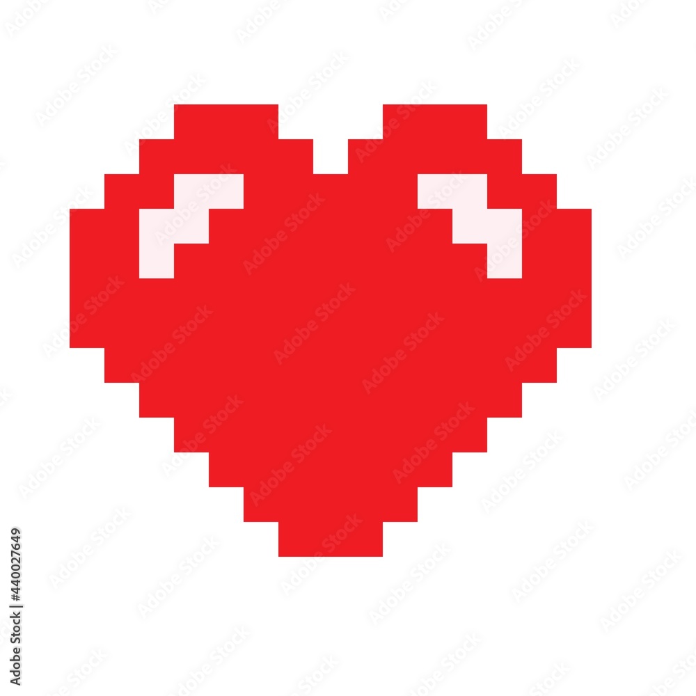 Pixel art background. Heart pixel art. Vector illustration. Valentine's Day. Pixel art background. Heart pixel art. Vector illustration. Valentine's Day.