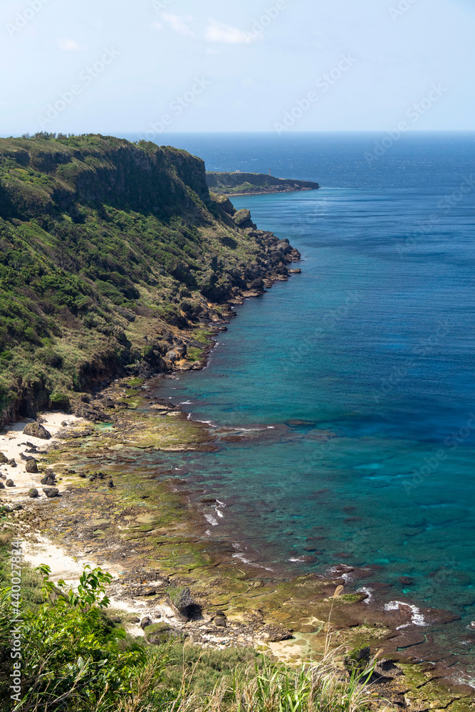 鹿児島県　徳之島の小原海岸展望台からの眺望