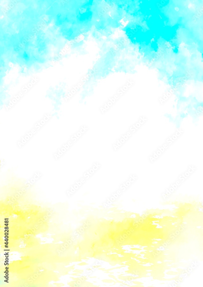 水色と黄色の淡い水彩風景テクスチャ背景 Stock イラスト Adobe Stock 水色と黄色の淡い水彩風景テクスチャ背景 Stock イラスト Adobe Stock