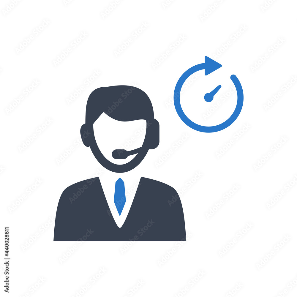 Customer support icon vector graphic illustration Customer support icon vector graphic illustration