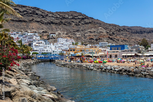 The beach of Puerto de Mogan, Gran Canaria