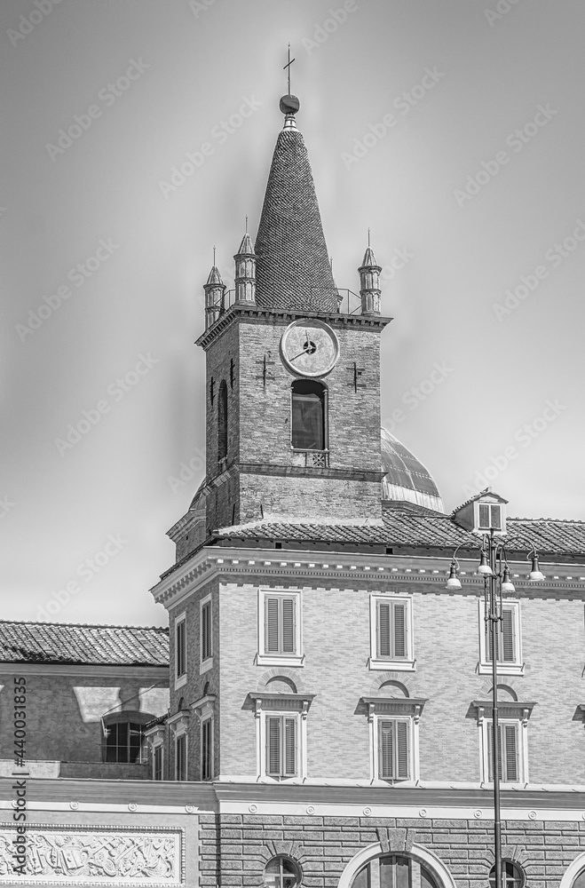 The Basilica of Santa Maria del Popolo in Rome, Italy