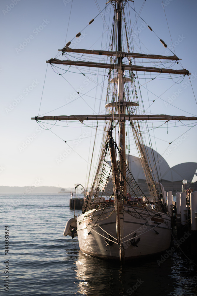 Fototapeta premium A boat on the harbor