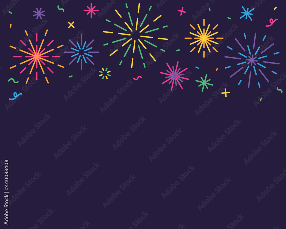 Popでかわいい花火の背景イラスト Stock Vector Adobe Stock Popでかわいい花火の背景イラスト Stock Vector Adobe Stock