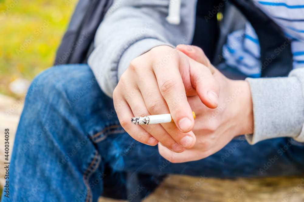 Person with a Cigarette