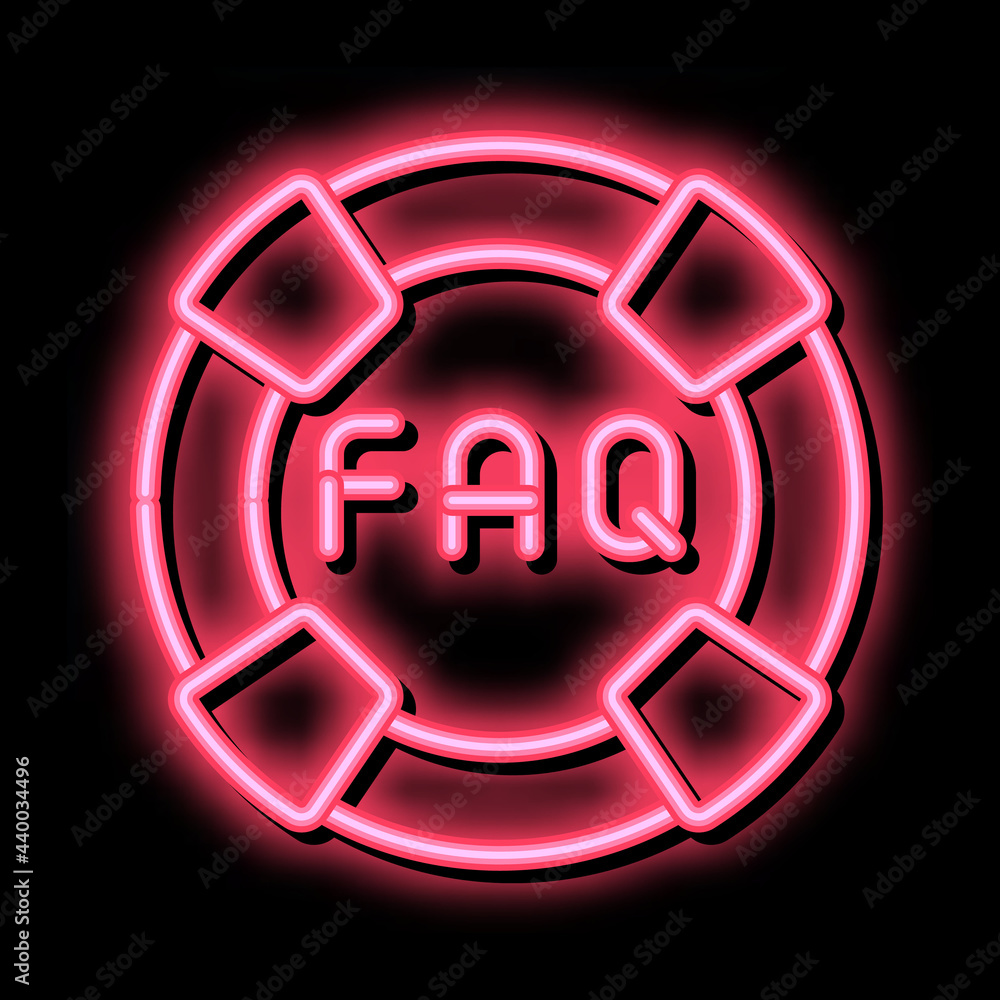webshop faq neon light sign vector. Glowing bright icon webshop faq sign. transparent symbol illustration webshop faq neon light sign vector. Glowing bright icon webshop faq sign. transparent symbol illustration