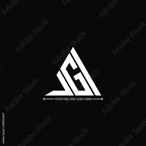 J G I letter logo creative design. J G I unique design photo