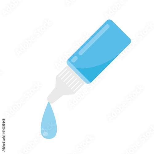 Eye drops vector. symbol. Eye drops on white background.