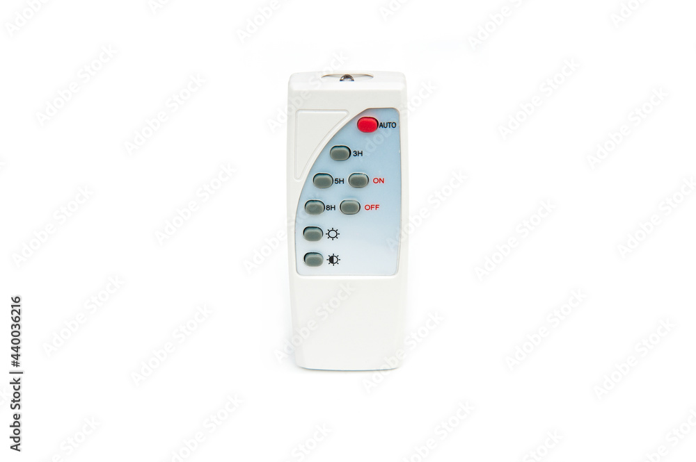 Solar light remote control isolated on white background. Solar light remote control isolated on white background.