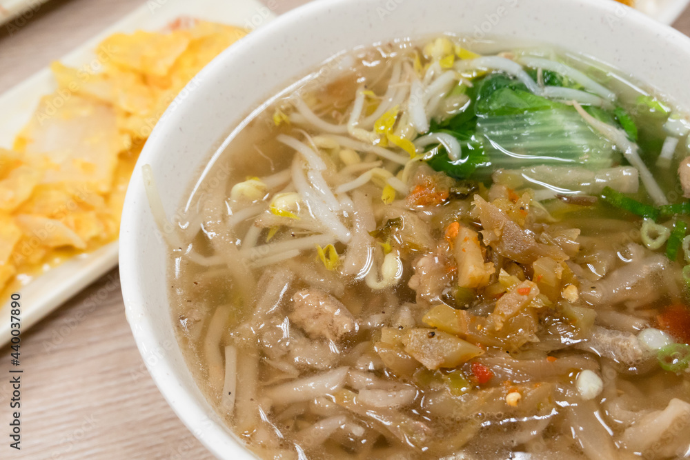 pickled mustard greens with pork and noodles pickled mustard greens with pork and noodles