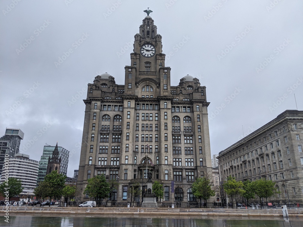 The Liver Building in Liverpool, England