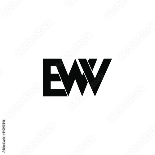 ewv letter original monogram logo design