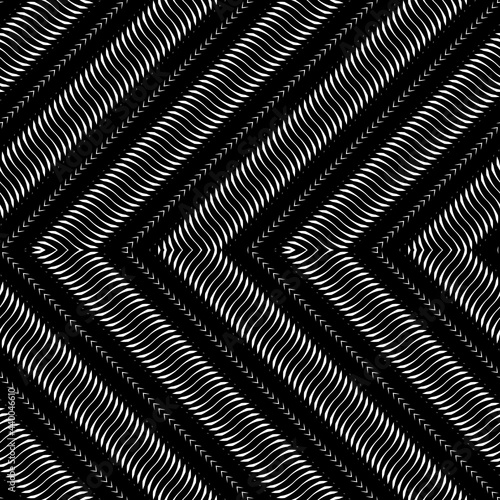 Wallpaper Mural Design seamless monochrome zigzag pattern Torontodigital.ca
