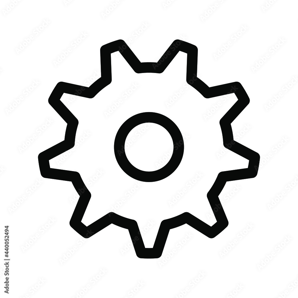 Illustration Vector graphic of Gear icon Illustration Vector graphic of Gear icon
