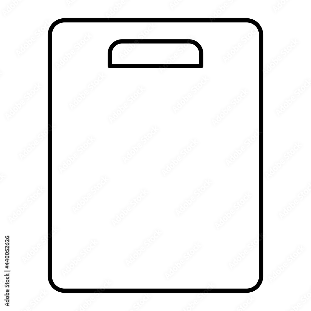 Vector Cutting Board Outline Icon Design Vector Cutting Board Outline Icon Design