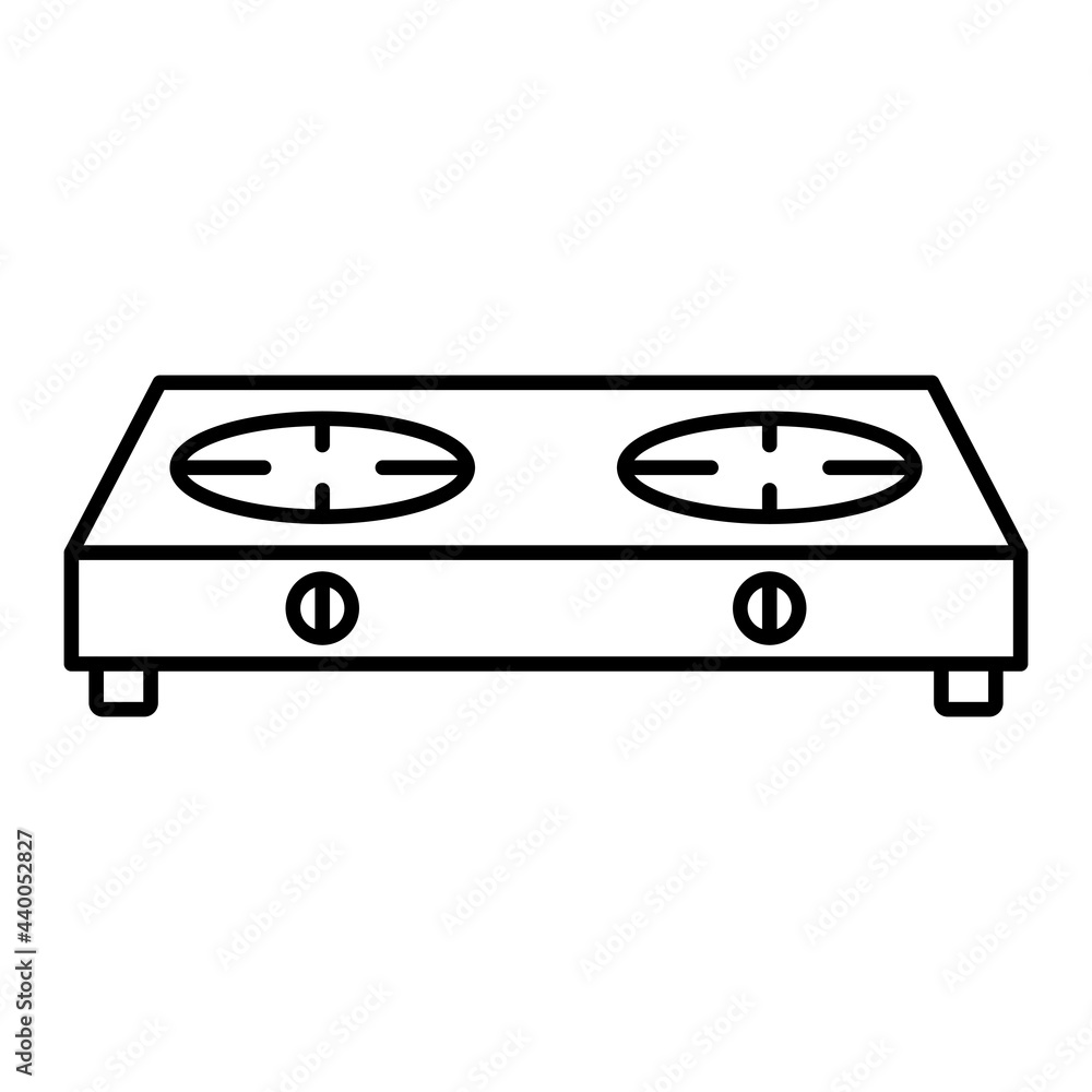 Fototapeta premium Vector Stove Outline Icon Design